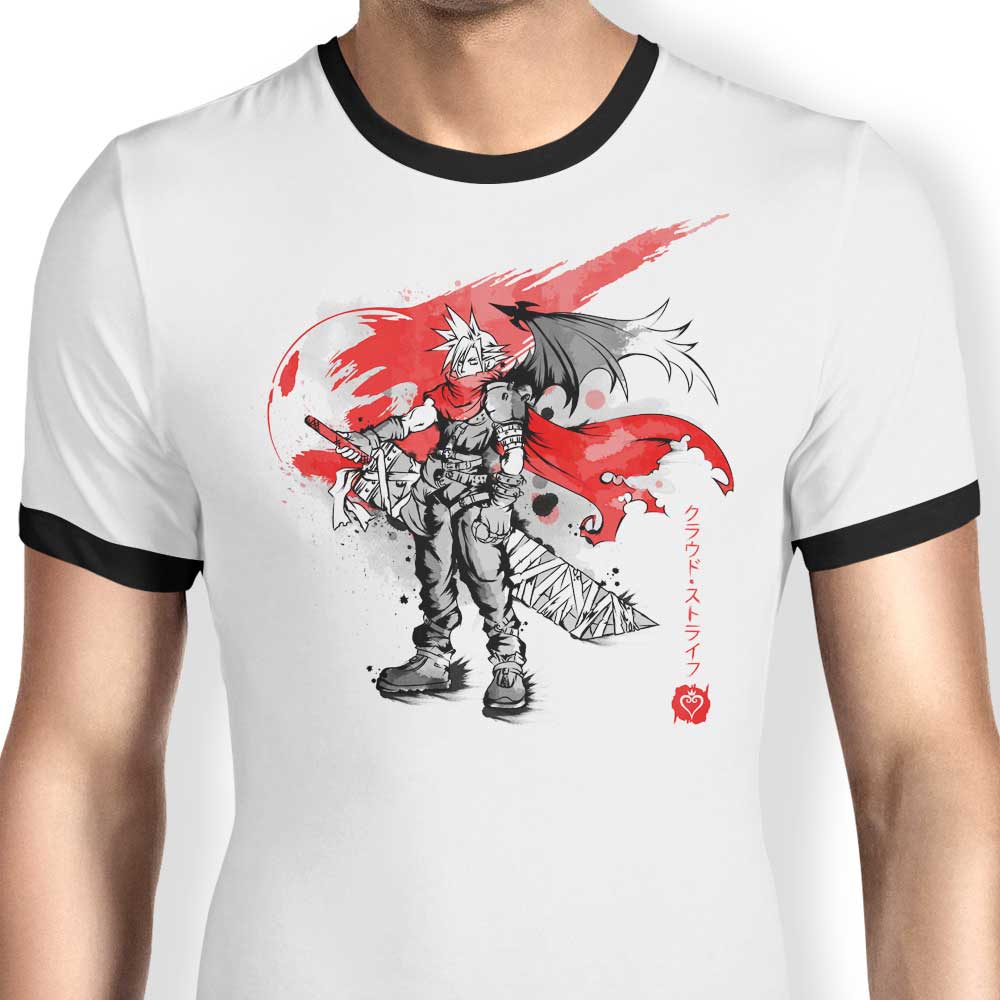 Ex-Soldier Kingdom Sumi-e - Ringer T-Shirt Hoodie, Sweatshirt | CiraTrend.com (Image 1)