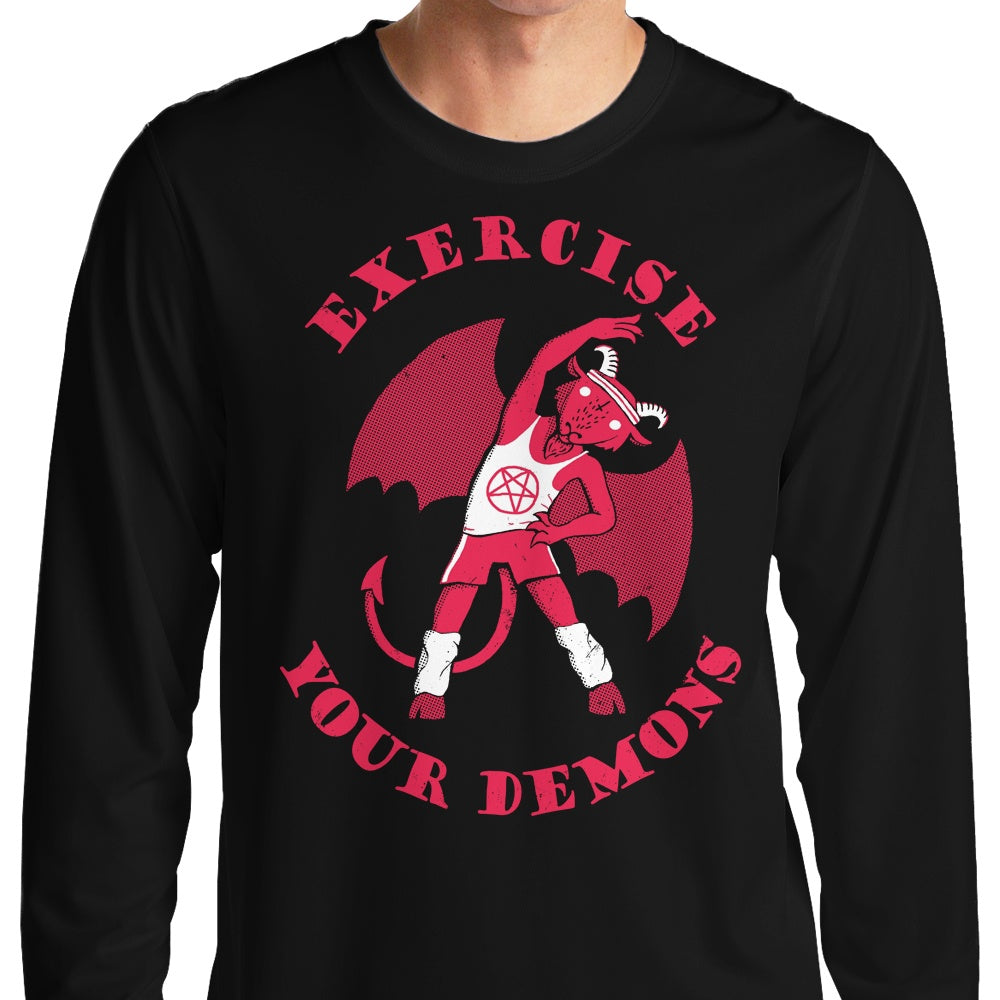 Exercise Your Demons - Long Sleeve T-Shirt Hoodie, Sweatshirt | CiraTrend.com (Image 1)