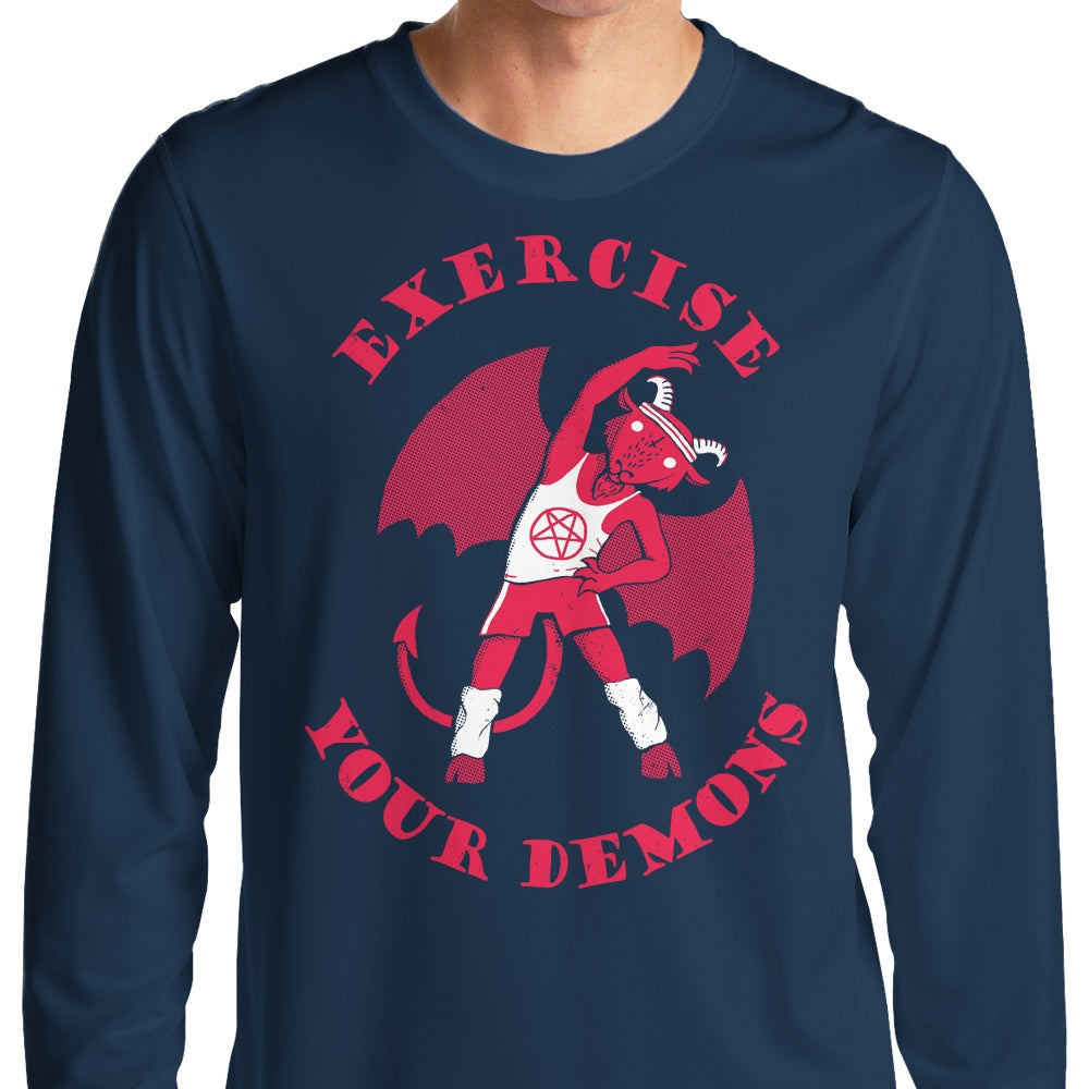 Exercise Your Demons - Long Sleeve T-Shirt Hoodie, Sweatshirt | CiraTrend.com (Image 3)