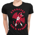 Exercise Your Demons - Women's Apparel T-Shirts, Hoodie, Sweatshirt | CiraTrend.com (Image 1)