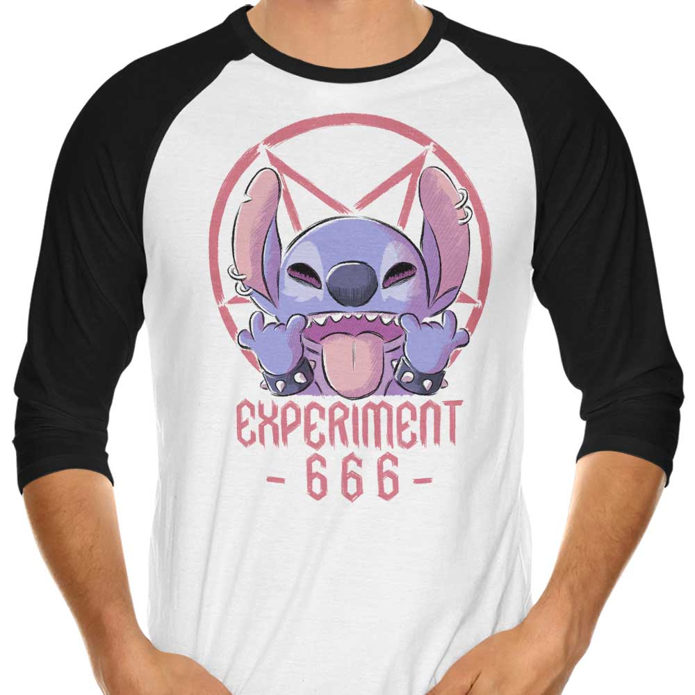 Experiment 666 - 3/4 Sleeve Raglan T-Shirt Hoodie, Sweatshirt | CiraTrend.com (Image 1)