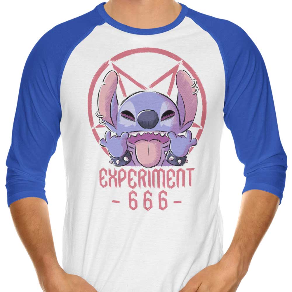 Experiment 666 - 3/4 Sleeve Raglan T-Shirt Hoodie, Sweatshirt | CiraTrend.com (Image 4)