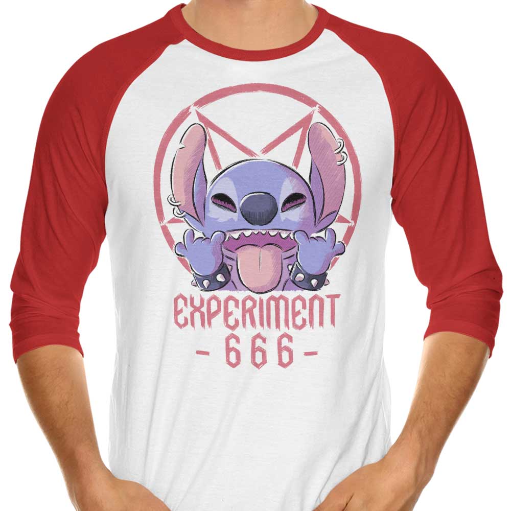 Experiment 666 - 3/4 Sleeve Raglan T-Shirt Hoodie, Sweatshirt | CiraTrend.com (Image 3)