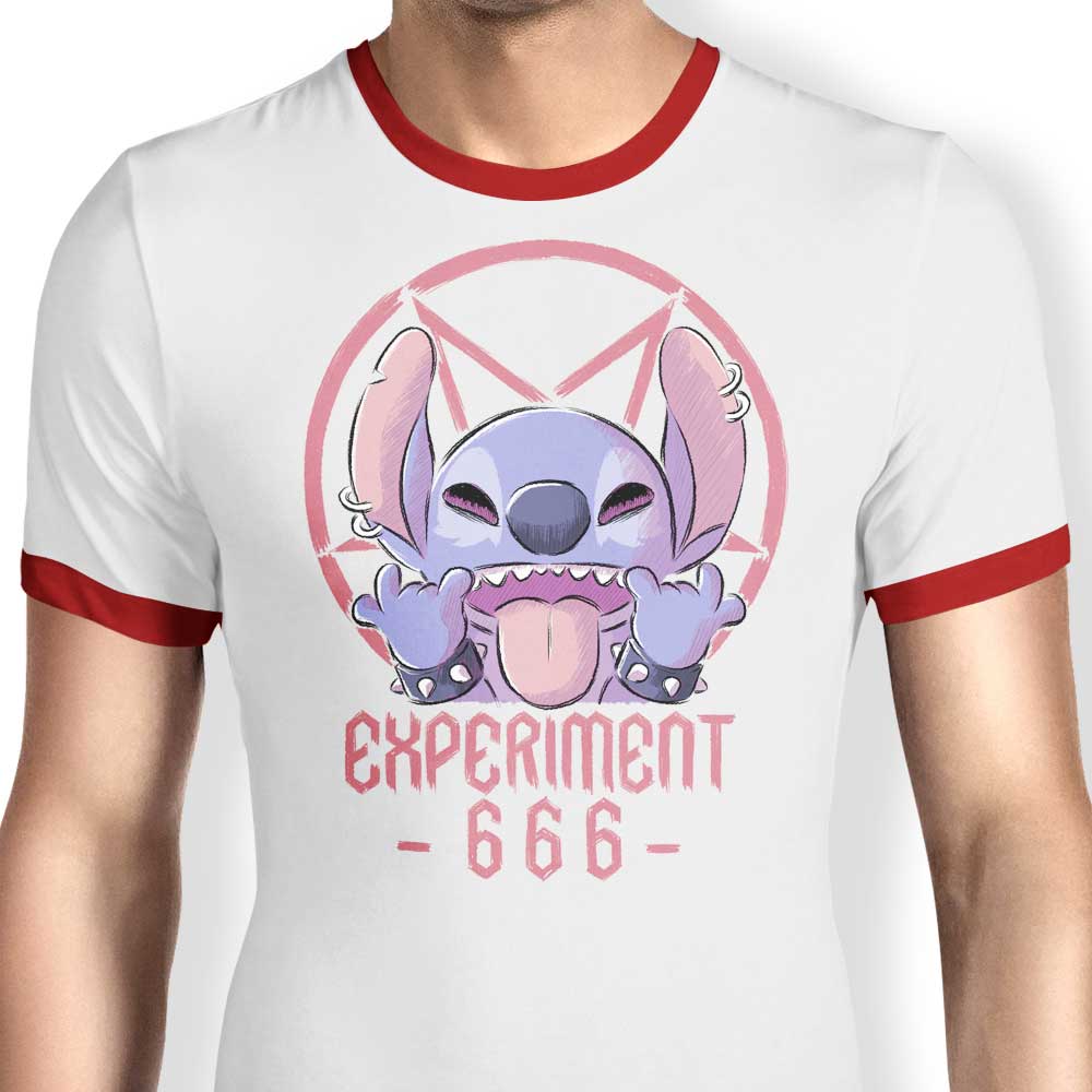 Experiment 666 - Ringer T-Shirt Hoodie, Sweatshirt | CiraTrend.com (Image 3)