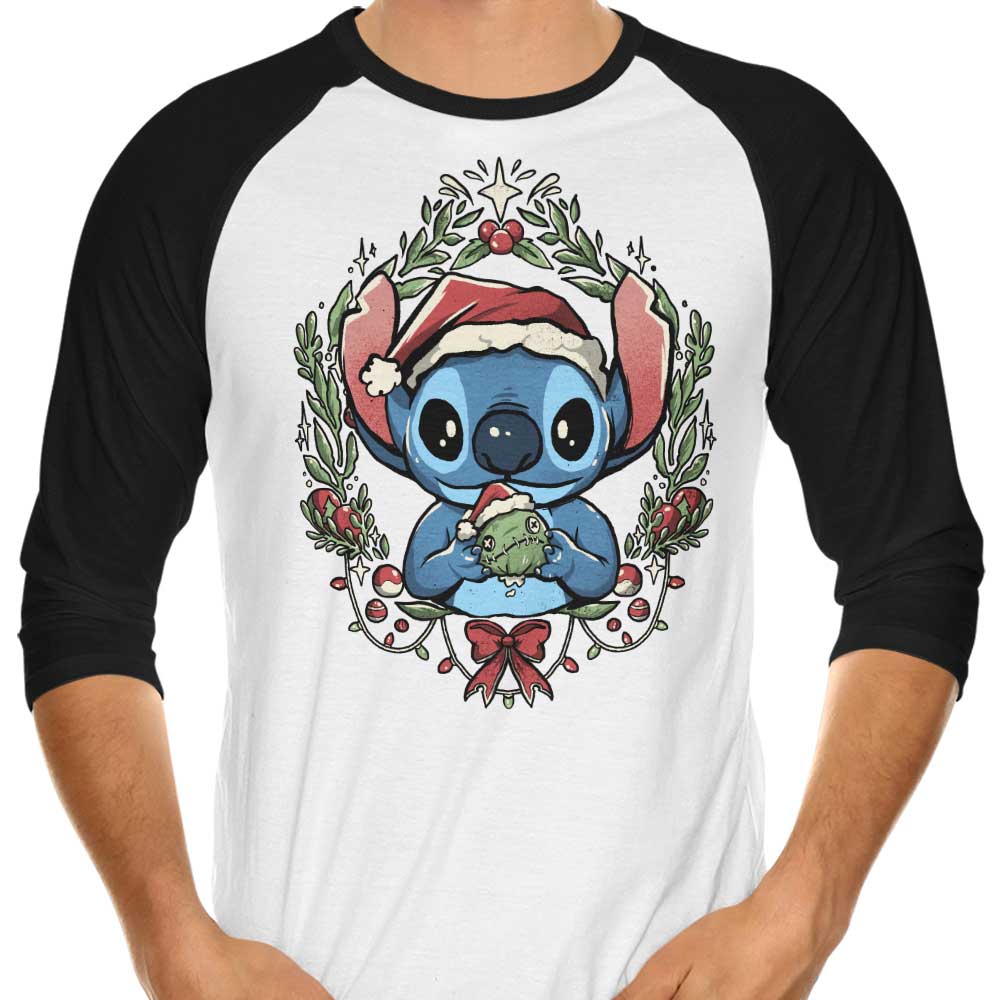 Experimental Christmas - 3/4 Sleeve Raglan T-Shirt Hoodie, Sweatshirt | CiraTrend.com (Image 4)