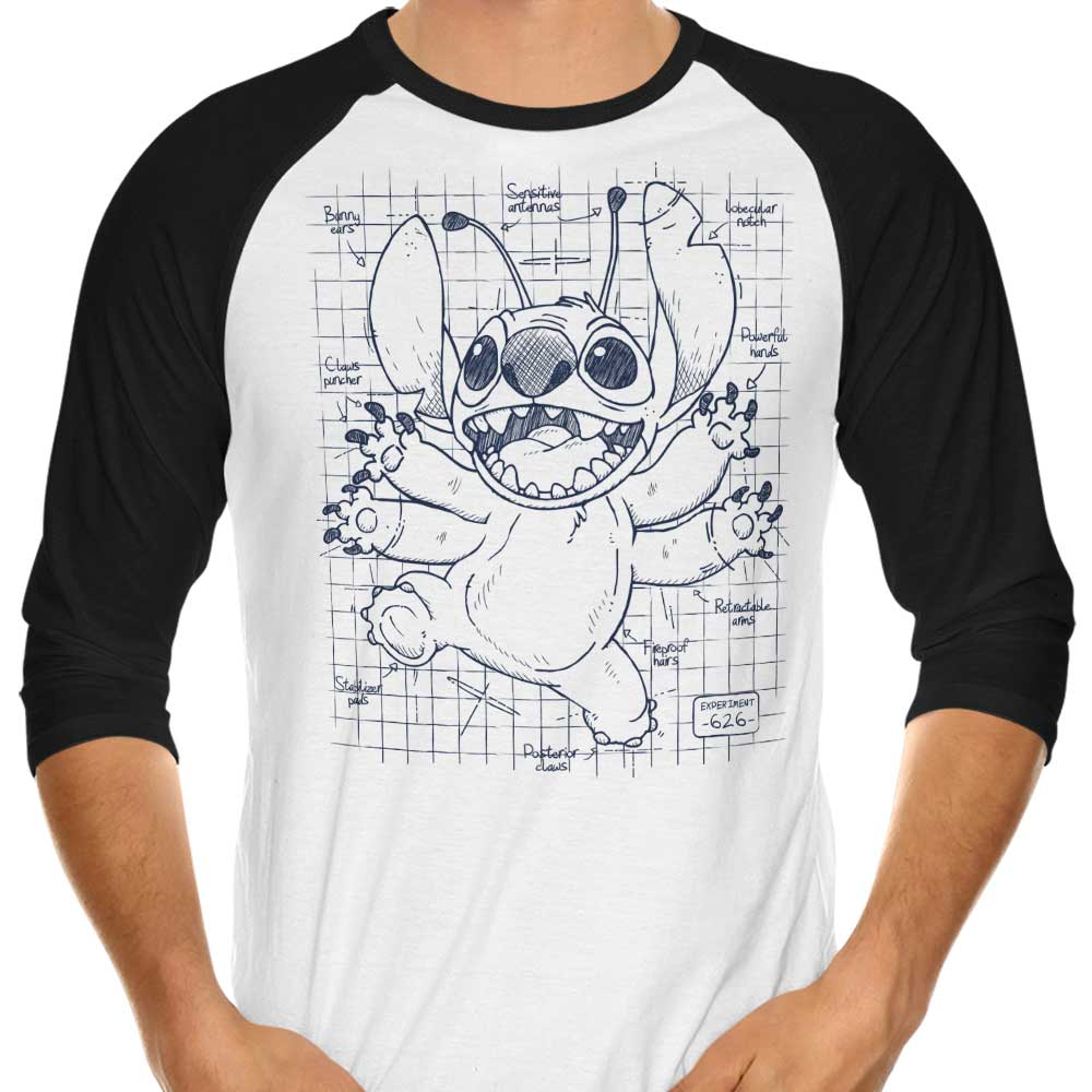 Experimental Plans - 3/4 Sleeve Raglan T-Shirt Hoodie, Sweatshirt | CiraTrend.com (Image 4)