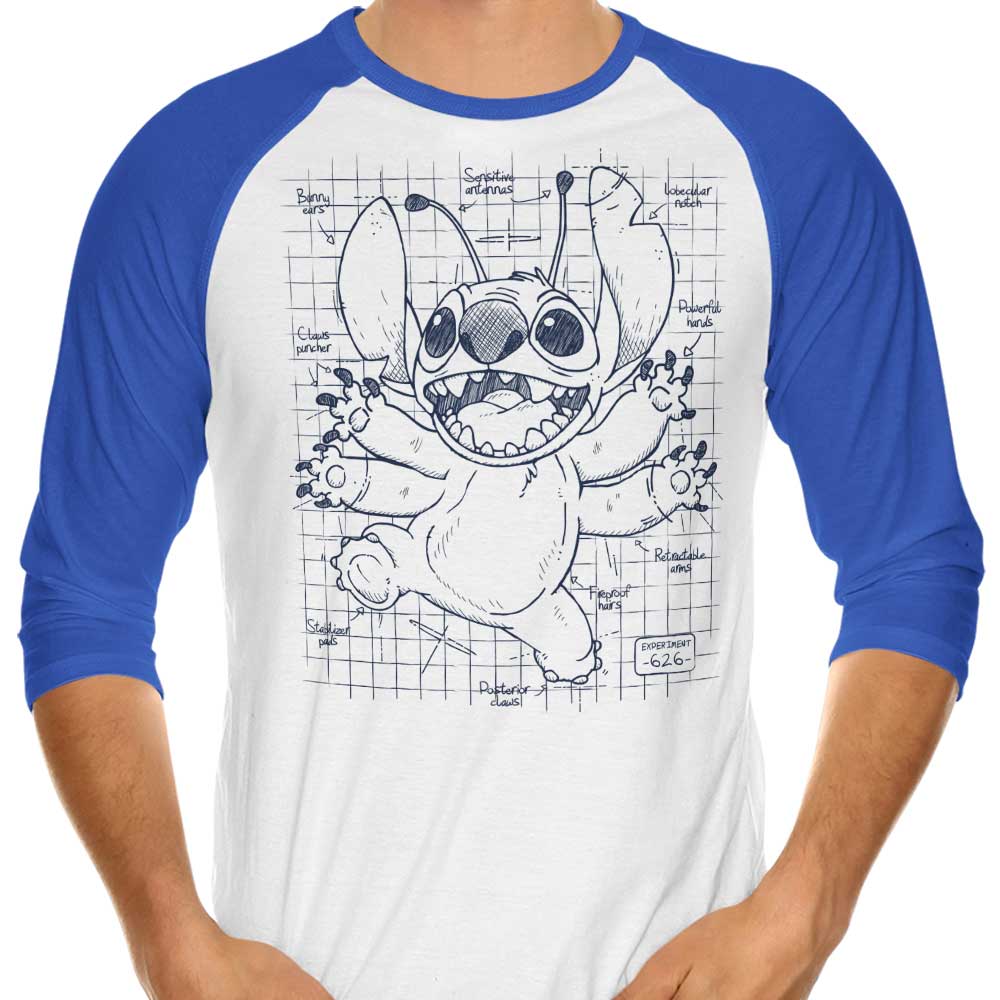 Experimental Plans - 3/4 Sleeve Raglan T-Shirt Hoodie, Sweatshirt | CiraTrend.com (Image 3)
