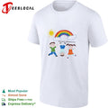 Exzessiver Alkoholkonsum kids drawing rainbow and cloud shirt