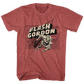 Flash Gordon S S Map Rocket Flash Heather Red Heather T-Shirts, Hoodie, Sweatshirt