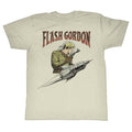 Flash Gordon Mens S/S T-Shirt - Flash Rocket - Solid Natural Hoodie, Sweatshirt | CiraTrend.com