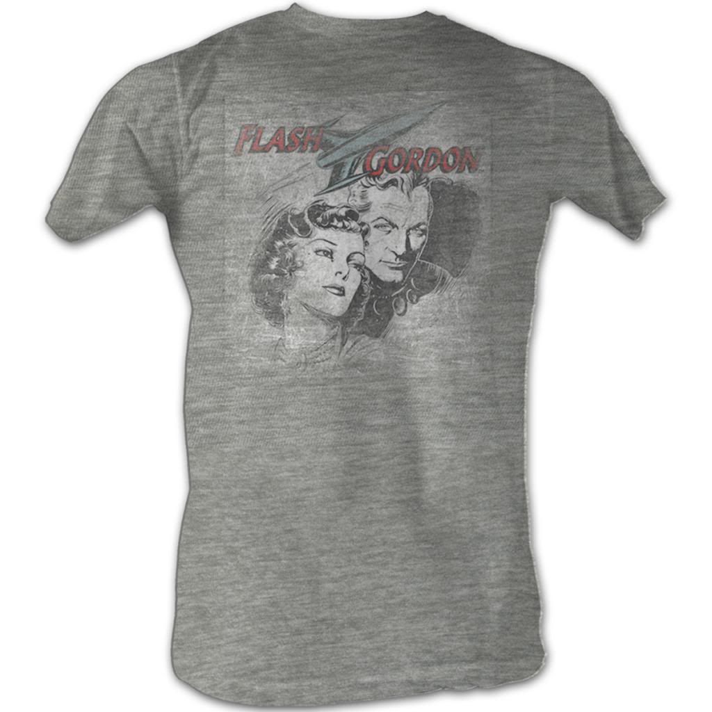 Flash Gordon Mens S/S T-Shirt - Flash Head - Heather Gray Heather Hoodie, Sweatshirt | CiraTrend.com