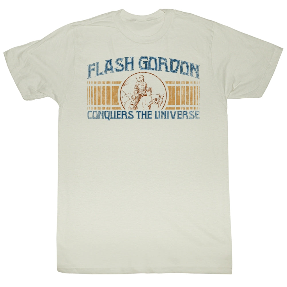Flash Gordon Mens S/S T-Shirt - Conquer - Solid Natural Hoodie, Sweatshirt | CiraTrend.com