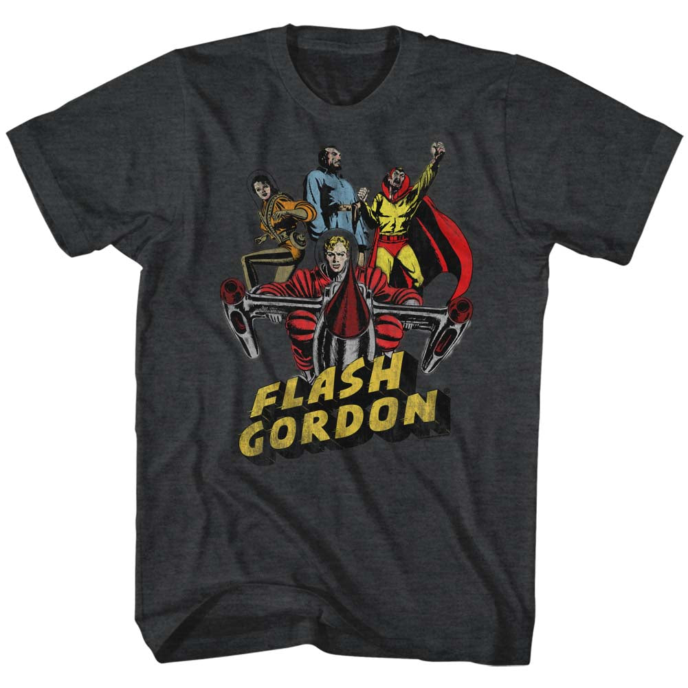 Flash Gordon Mens S/S T-Shirt - Greatest Adventure - Heather Black Heather Hoodie, Sweatshirt | CiraTrend.com