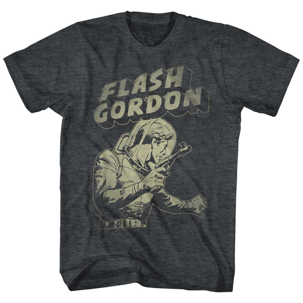 Flash Gordon Mens S/S T-Shirt - Flash Aaaaaaa - Heather Black Heather Hoodie, Sweatshirt | CiraTrend.com