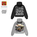 FB COUNTY Men's Designed Heavyweight Full Zipper Hoodie Oversized Hooded Full Zip Jackets with 2 Pockets Comfy Fleece...