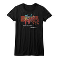 Final Fight Girls Juniors S/S T-Shirt - Arcade - Solid Black Hoodie, Sweatshirt | CiraTrend.com