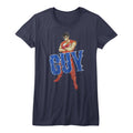 Final Fight Juniors S S Guy Solid Navy T-Shirts, Hoodie, Sweatshirt