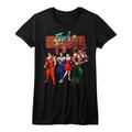 Final Fight Girls Juniors S/S T-Shirt - Ff Gang - Solid Black Hoodie, Sweatshirt | CiraTrend.com