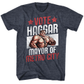 Final Fight Mens S/S T-Shirt - Vote Haggar - Heather Navy Heather Hoodie, Sweatshirt | CiraTrend.com