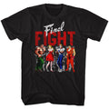 Final Fight Mens S/S T-Shirt - Panels - Solid Black Hoodie, Sweatshirt | CiraTrend.com