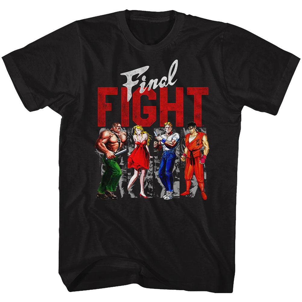 Final Fight Mens S/S T-Shirt - Panels - Solid Black Hoodie, Sweatshirt | CiraTrend.com