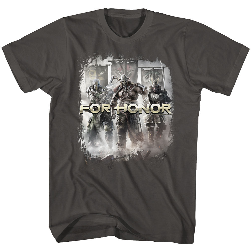 For Honor Mens S/S T-Shirt - Warriors Of Honor - Solid Smoke Hoodie, Sweatshirt | CiraTrend.com