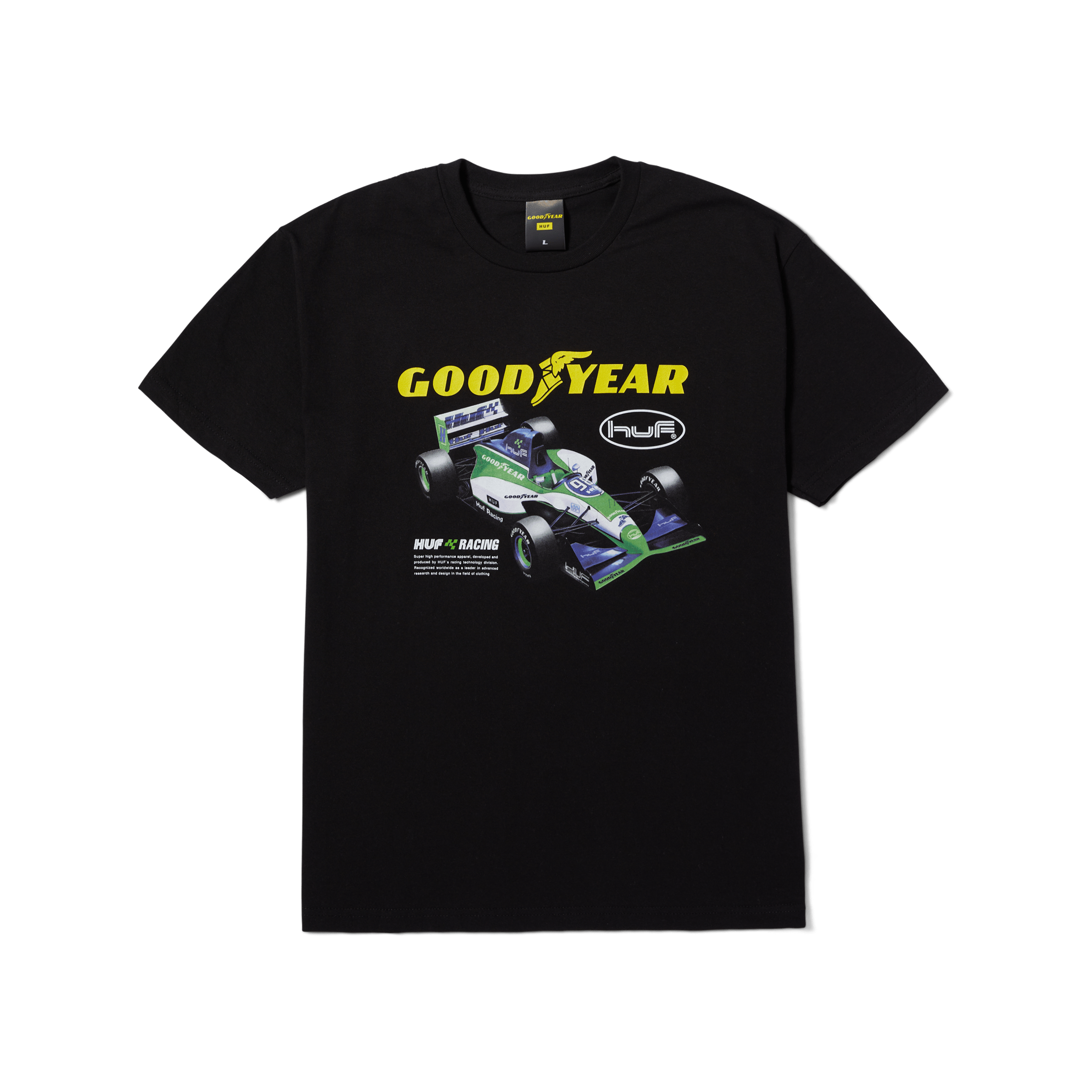 HUF x Goodyear Final Lap T-Shirt Hoodie, Sweatshirt | CiraTrend.com (Image 1)
