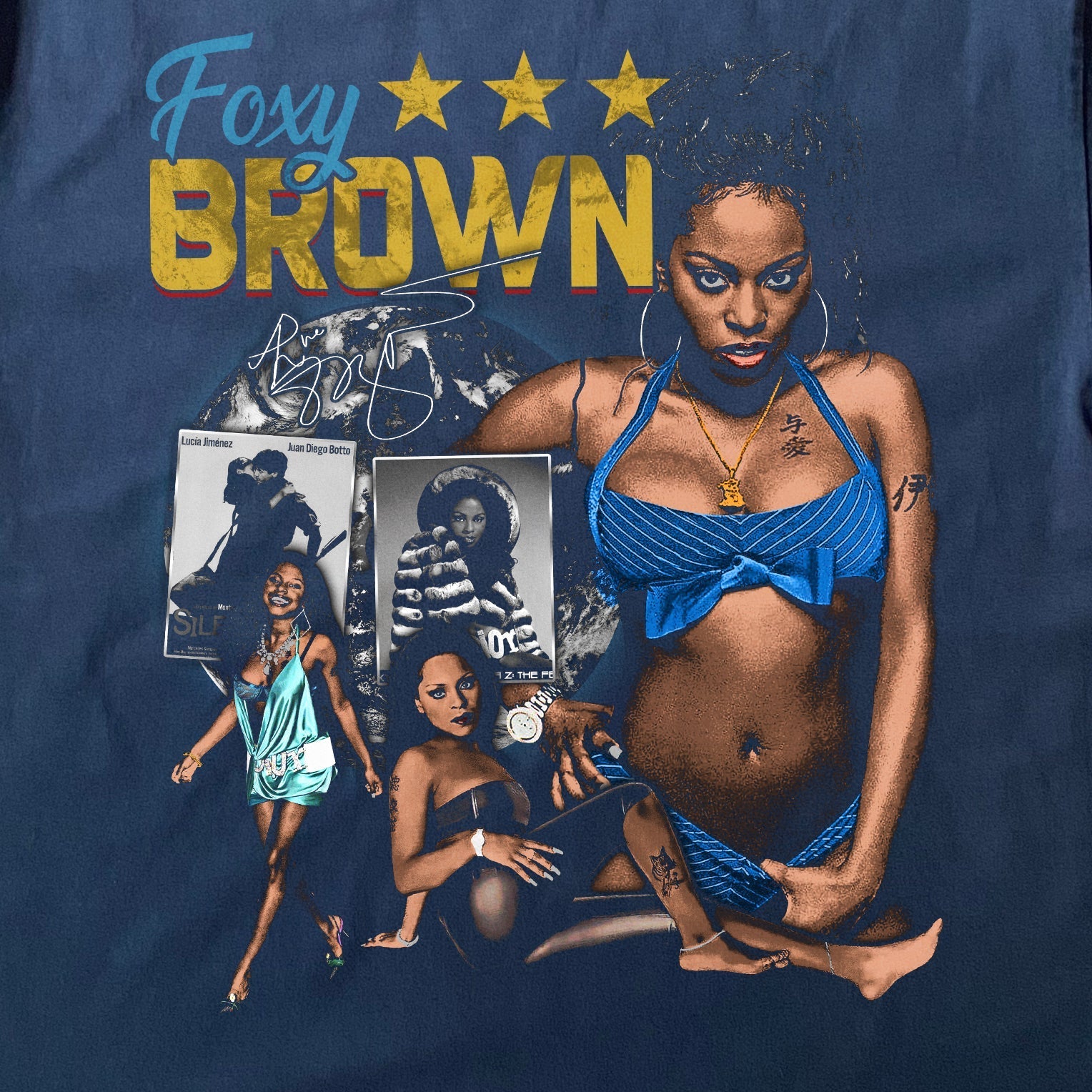 FOXY BROWN-BIG BAD MAMA HEAVYWEIGHT BLACK T-SHIRT Hoodie, Sweatshirt | CiraTrend.com (Image 2)