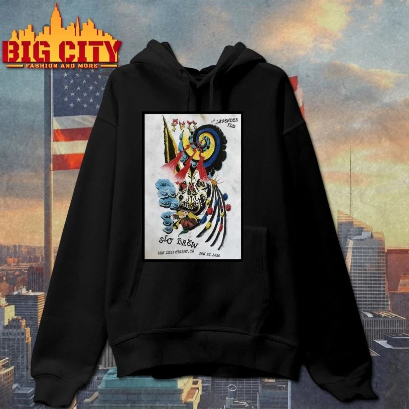 FUZZ And lavender Flu San Luis Obispo Event On Jan 25 2026 Poster shirt