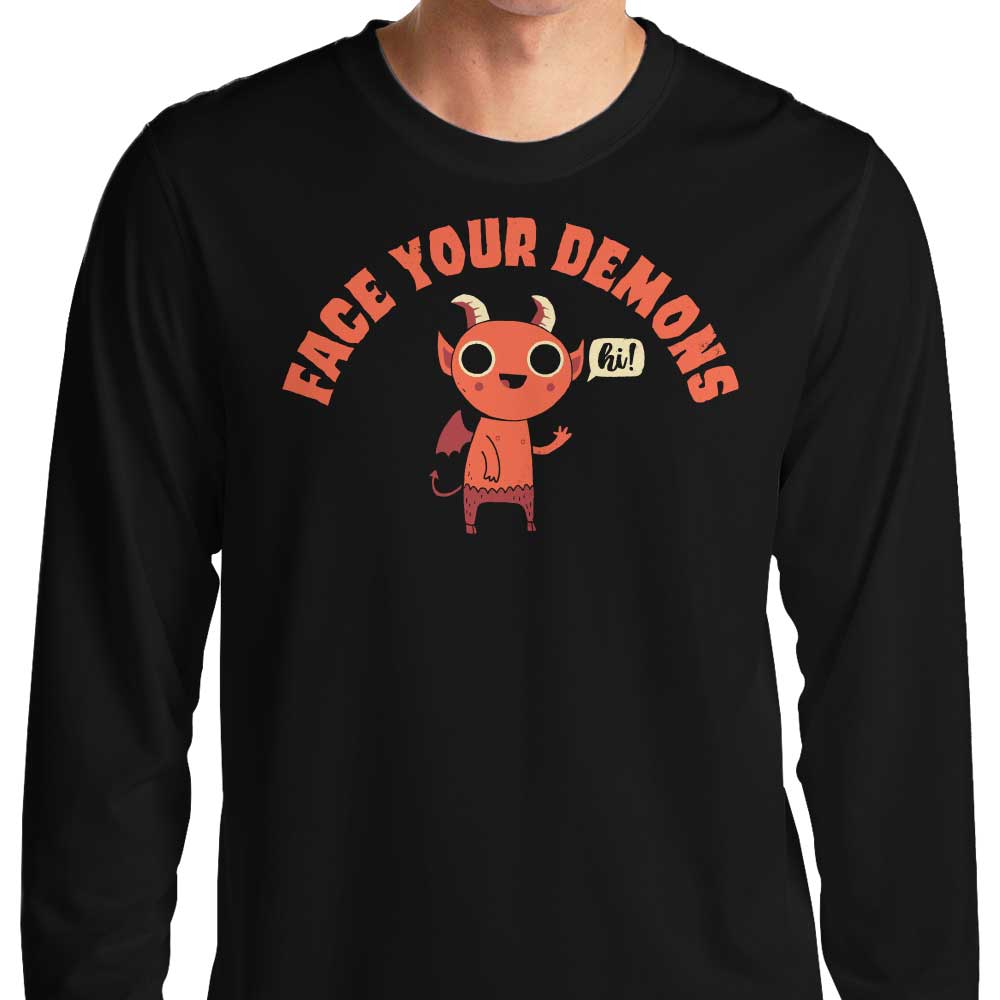 Face Your Demons - Long Sleeve T-Shirt Hoodie, Sweatshirt | CiraTrend.com (Image 1)