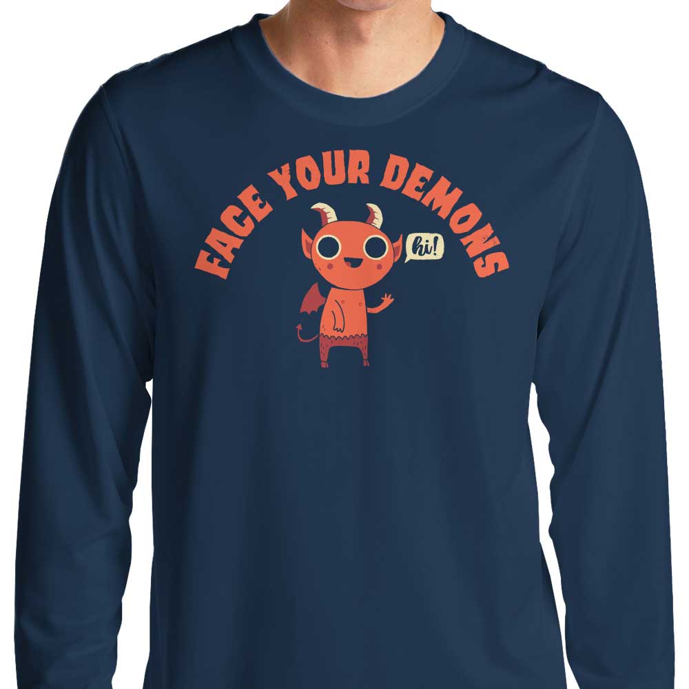 Face Your Demons - Long Sleeve T-Shirt Hoodie, Sweatshirt | CiraTrend.com (Image 3)