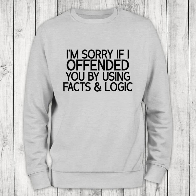 Facts & Logic Sweatshirt Classic Womenswear T-Shirts, Hoodie | CiraTrend.com