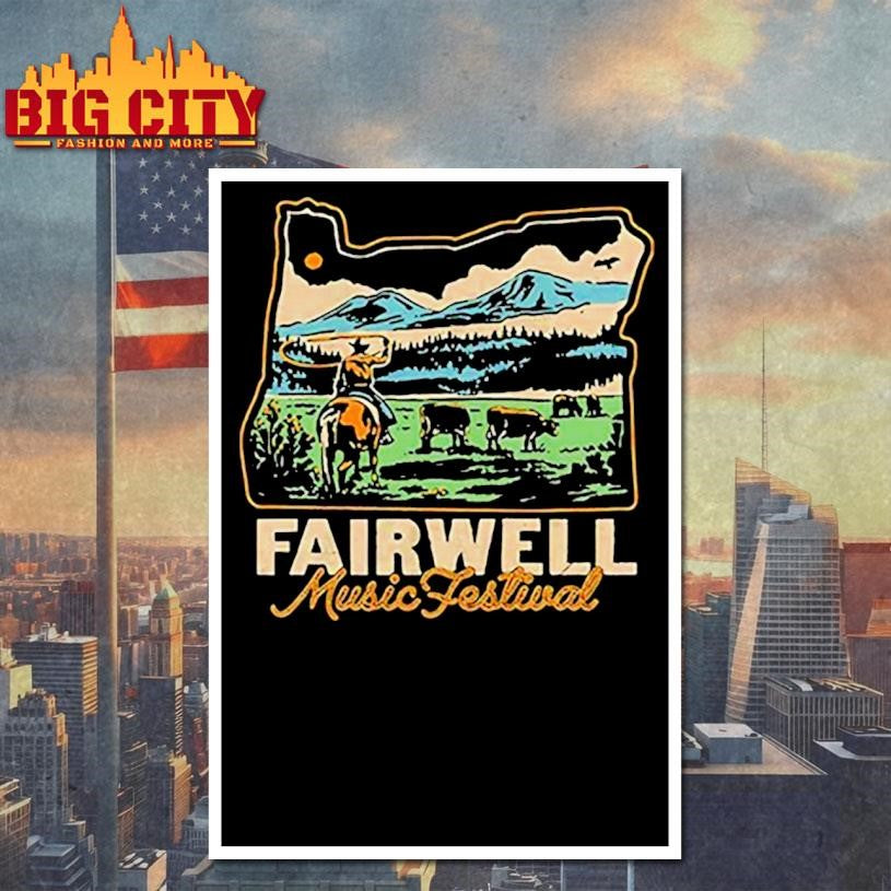 Fairwell music festival Oregon lineup shirt
