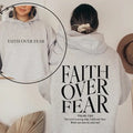 Faith Over Fear Christian Hoodie, Christian Sweatshirt, Jesus Apparel Christian Sweatshirt Aesthetic Hoodie Aesthetic...