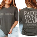 Faith Over Fear Christian Shirt ,Christian   shirt ,Jesus Christmas Shirts Cotton Top Hoodie, Sweatshirt | CiraTrend.com