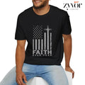 Faith Over Fear Prayer T-Shirt Casual Style Crew Neck Short Sleeve T-Shirt Tops Trendy for Unisex, Perfect Gift Hoodie,...