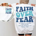 Faith Over Fear Shirt, Christian Shirt , Faith Hoodie , Jesus Shirt Cotton Sweaters Sweatshirt | CiraTrend.com