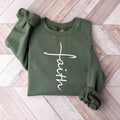 Faith Sweatshirt, Faith Cross Shirt, Christian Gift, Faith Gift, Christian Hoodie and Sweater; T-shirt | CiraTrend.com