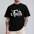 Faith T-Shirt Casual Style Crew Neck Short Sleeve T-Shirt Tops Trendy for Unisex, Perfect Gift Hoodie, Sweatshirt