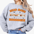 Fall Ghost Book Comfort Shirt, Read More Book Ghost Reading Book Under Fall Leaves, Spooky Season Tee, Cute Ghost Shirt,...