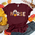 Fall Nurse Shirt - Thanksgiving Turkey T-Shirt for Nurses, Cute Autumn Pumpkin Plaid Tee, CNA RN Holiday Gift Hoodie,...