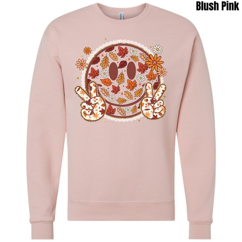 Falling Leaves Happy Face Sweatshirt 'NLB' T-Shirts, Hoodie | CiraTrend.com