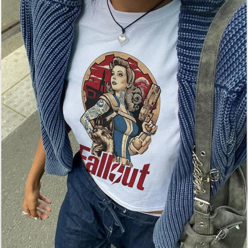 Fallout Vintage Tshirt Cotton Womenswear Hoodie, Sweatshirt | CiraTrend.com