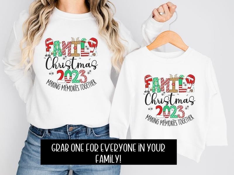 Family Christmas 2023 Sweatshirt T-Shirts, Hoodie | CiraTrend.com