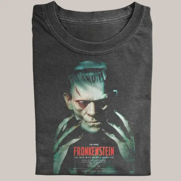 Fankenstein Vintage Tee, Fankenstein T-Shirt, Horror Movie Shirt, Funny Halloween Shirt, Unisex Shirt Menswear Womenswear...