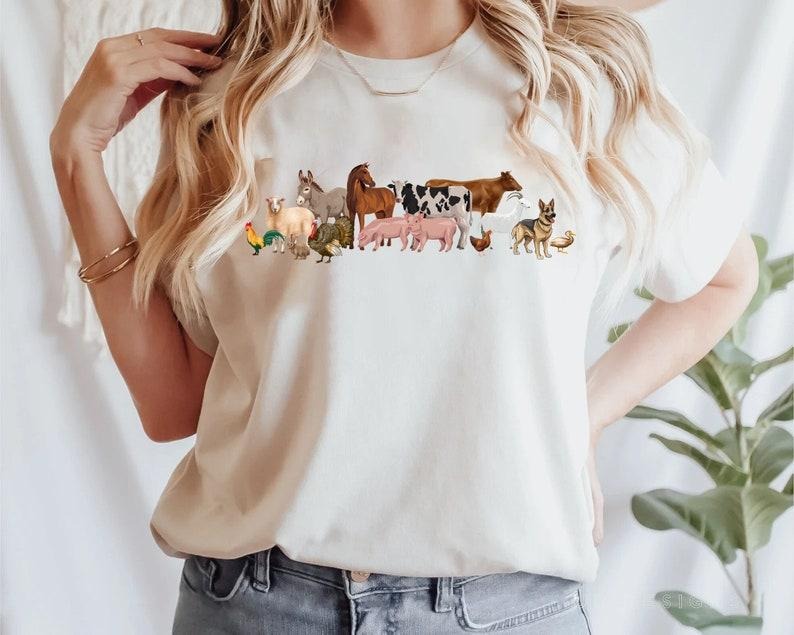Farm Animal Shirt Lover Hoodie, Sweatshirt | CiraTrend.com