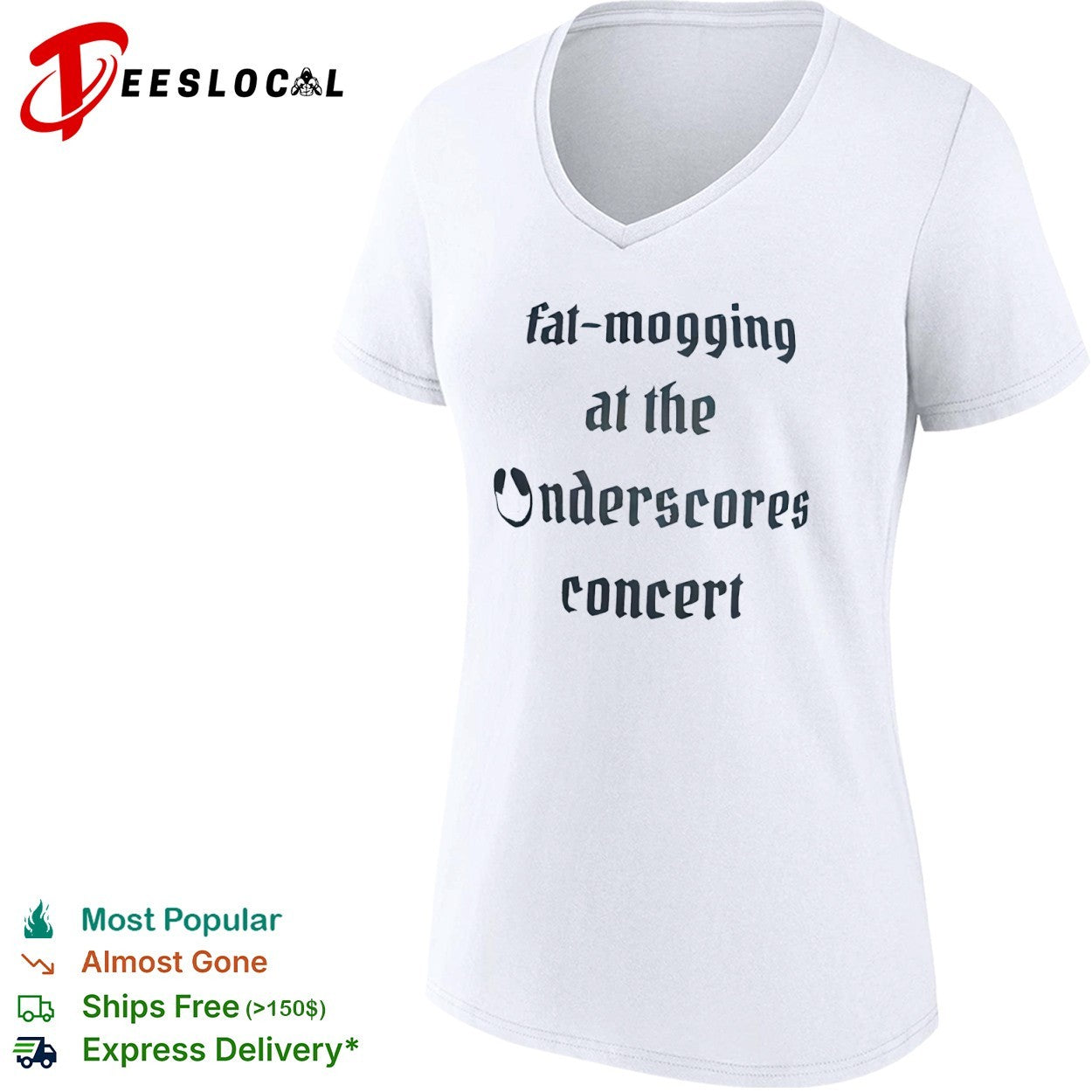 Fat-mogging at the Onderscores concert shirt