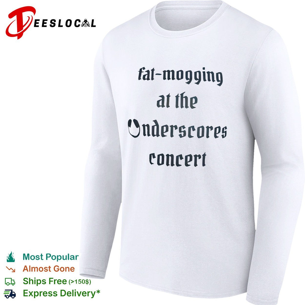 Fat-mogging at the Onderscores concert shirt