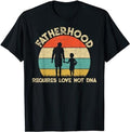 Father's Day T-Shirt, Gifts For Stepdad, Fatherhood Requires Love Not DNA T-Shirt Menswear Fashion, Father's Day Gift...