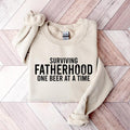 Fatherhood Shirt, Surviving Fatherhood One Beer At A Time, Funny Father Tee, Drinking Husband, Fathers Day Gift, Gift For...